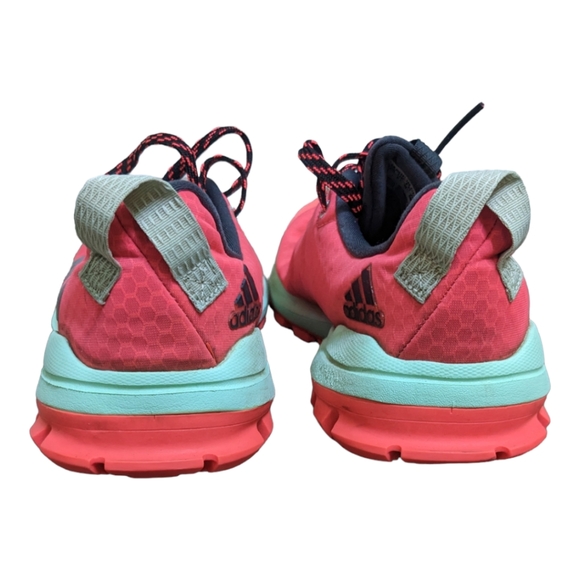 Adidas Vigor TR 6 running training trail tread sneakers neon coral pink EUC 7 - Picture 3 of 8